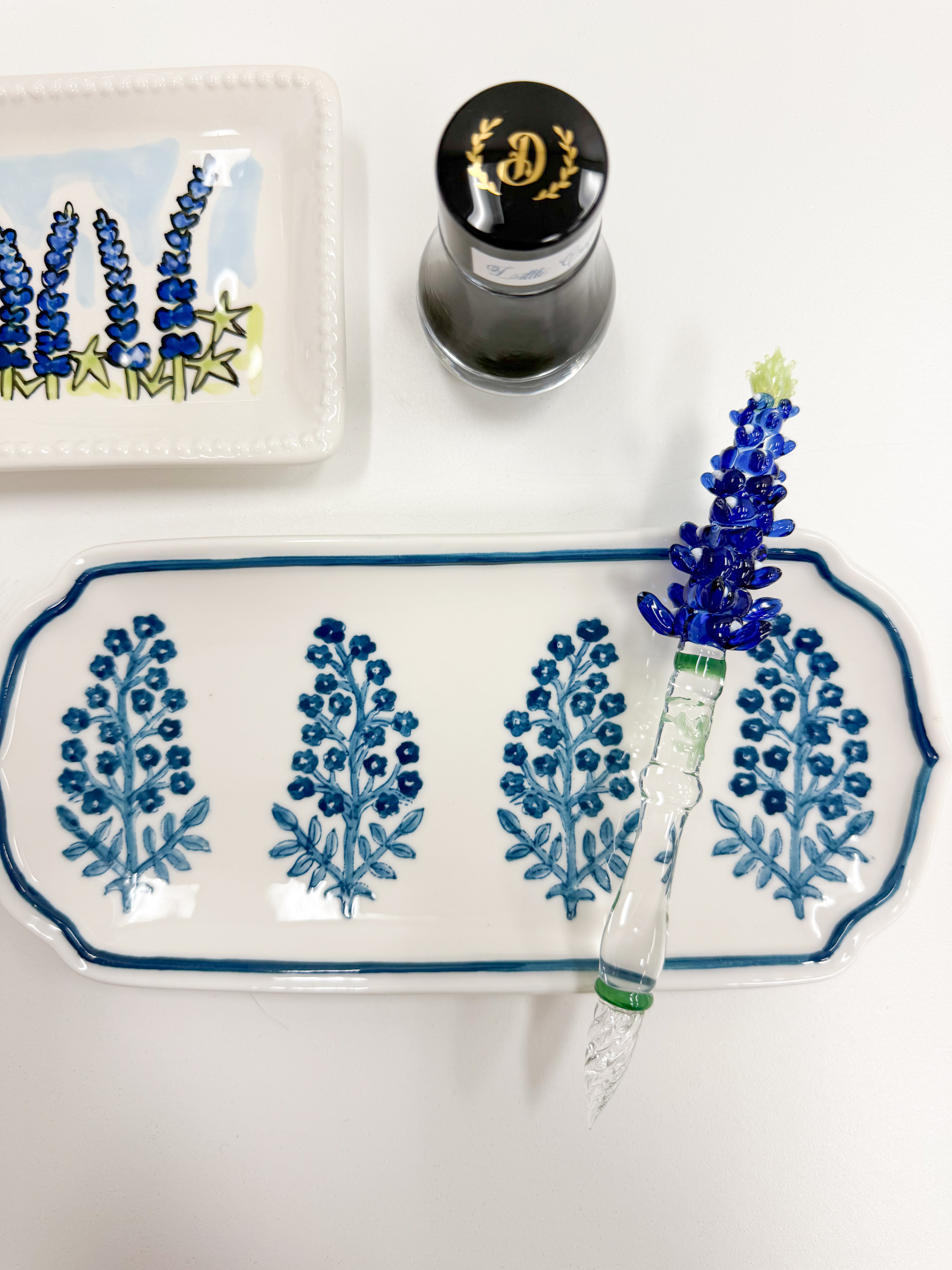 Bluebonnet Glass Dip Pen - Limited Edition Calligraphy Pen for Hand Lettering, Art & Craft - Perfect for Journaling, Scrapbooking & Gift Writing
