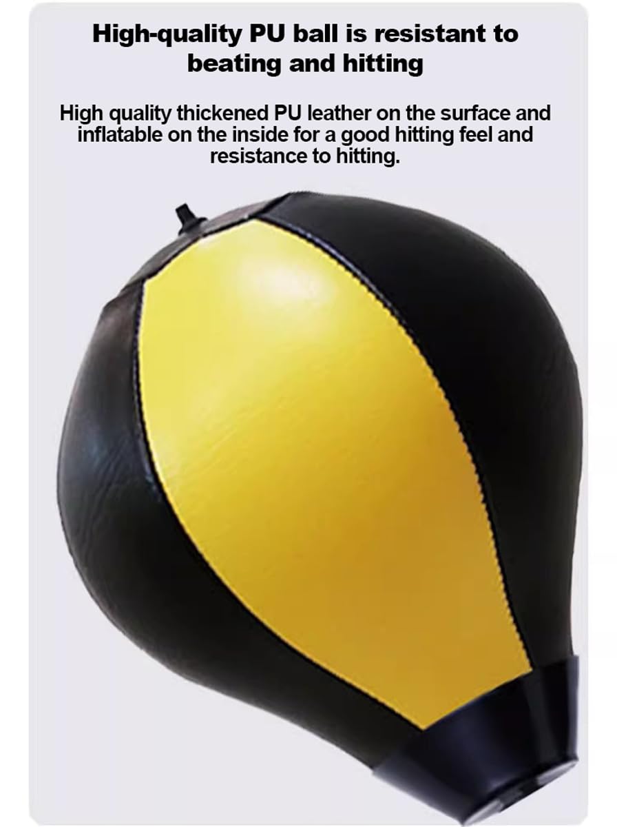 DOCIM Punching Bag - Boxing Speed Bag with Wall Mount & Suction Cups - Home Gym Equipment for Boxing Training, MMA, Cardio Workout - Perfect for Home Fitness, Garage Gym & Martial Arts Practice