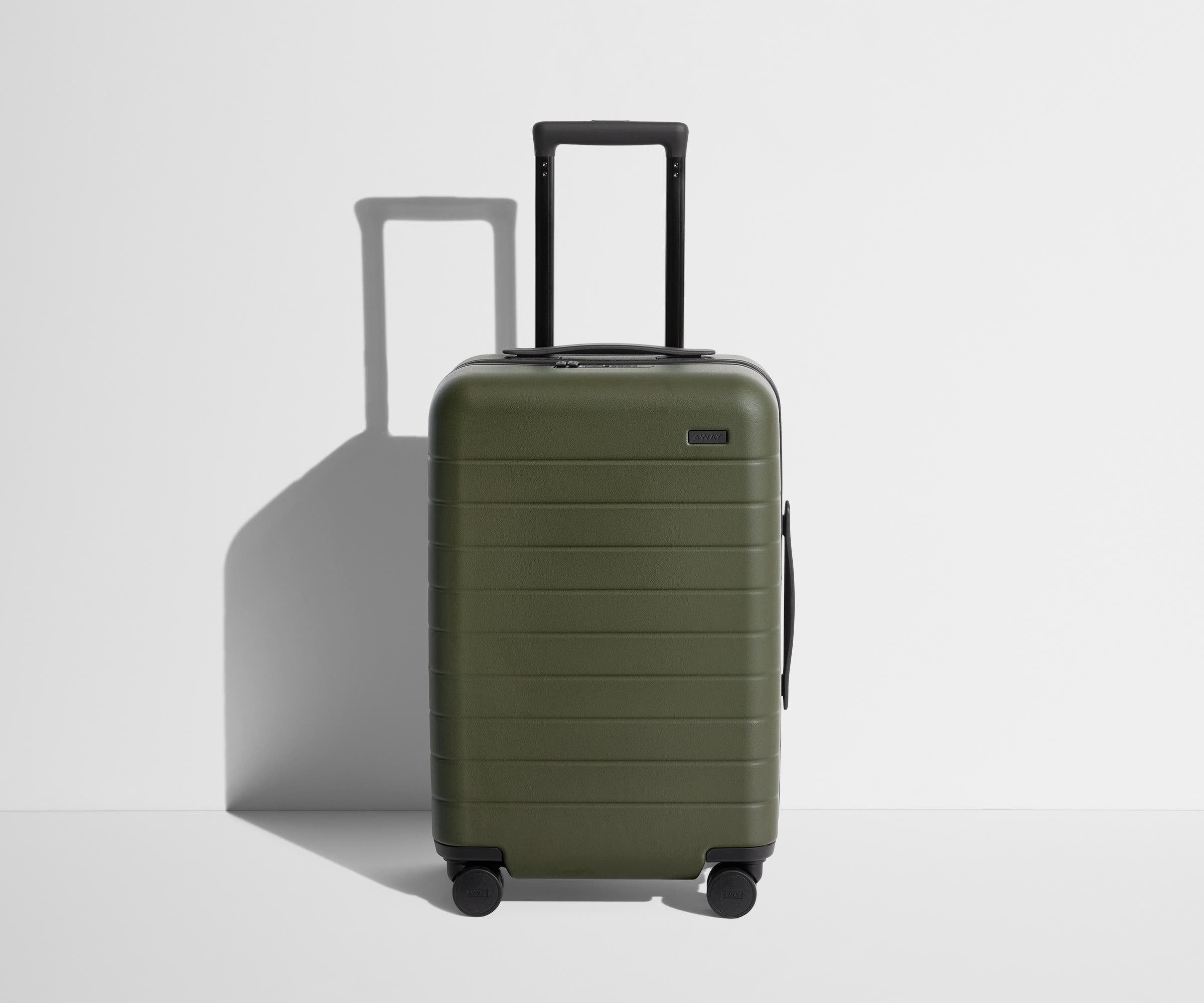 Olive Green Carry On Luggage - Lightweight & Durable Suitcase for Travel, Business Trips & Weekend Getaways