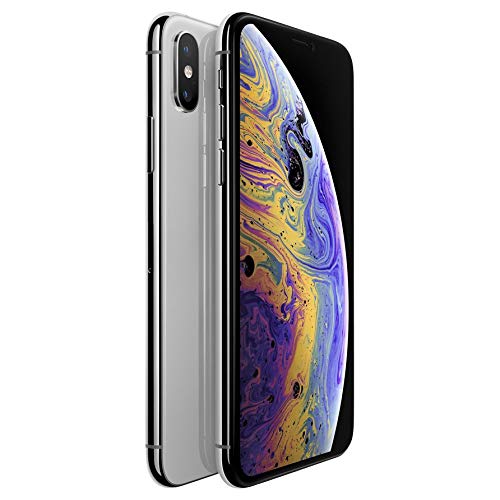 Refurbished Apple iPhone Xs Max 64GB Silver - Unlocked for T-Mobile & GSM Carriers | Perfect for Streaming, Gaming & Business Use