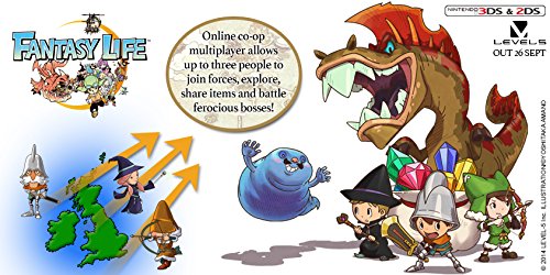 Fantasy Life - Nintendo 3DS Game | Adventure RPG Simulation | Perfect for Travel & Casual Gaming