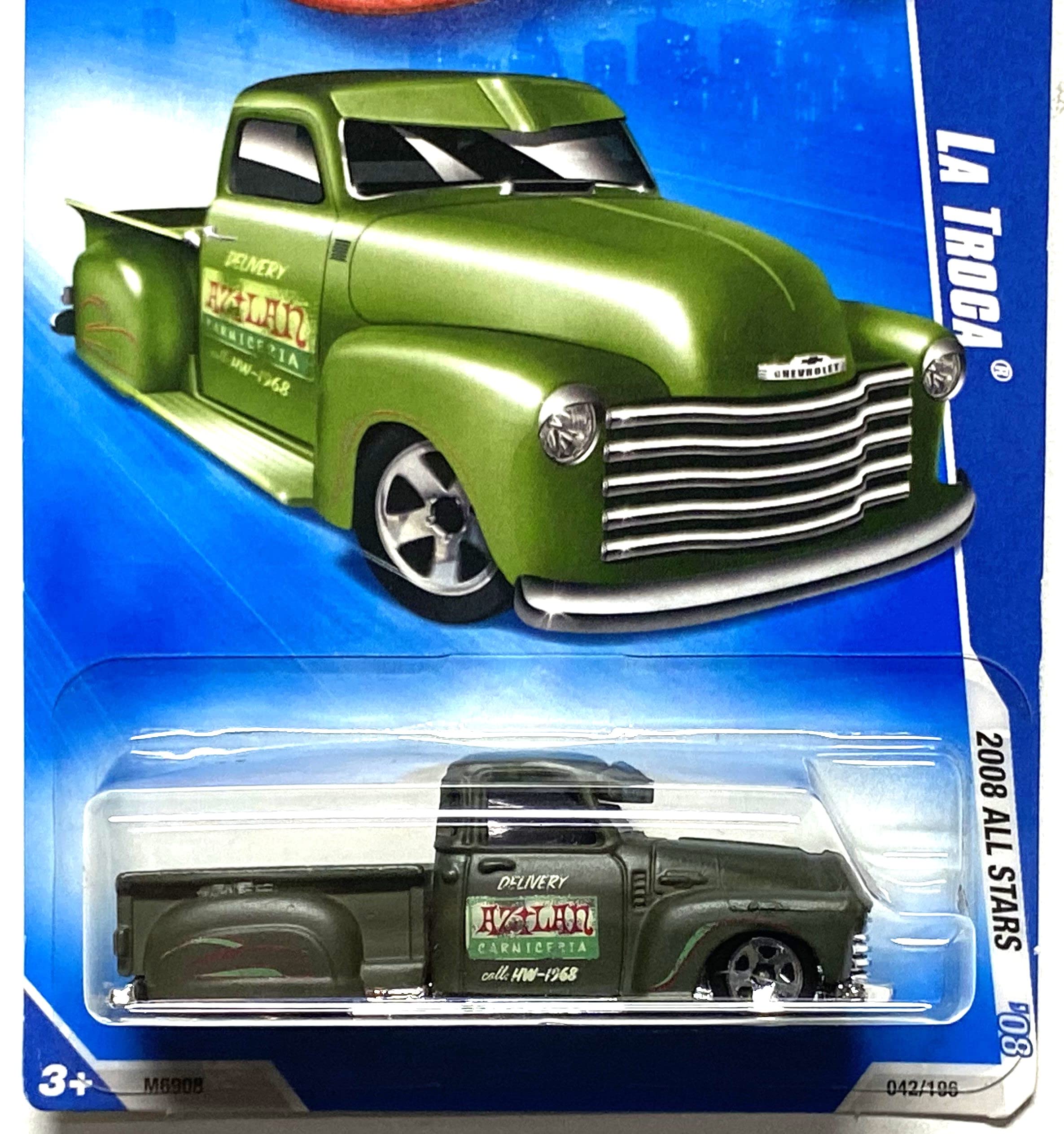 Hot Wheels La Troca (02) Green 2008 All-Stars Die-Cast Toy Car - Collectible for Kids & Adults, Perfect for Play, Display & Gifts