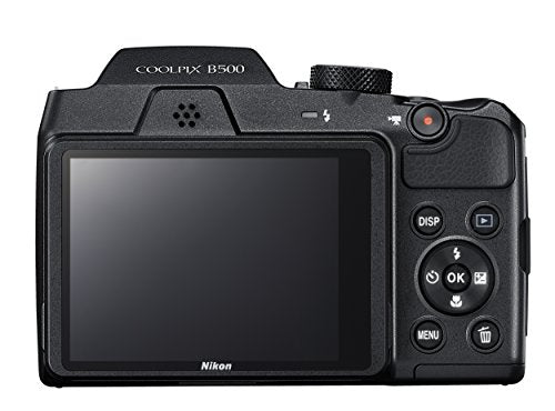 Nikon COOLPIX B500 16MP Digital Camera with 40x Optical Zoom, 1080p Video & Built-in Wi-Fi (Black) - Perfect for Travel, Wildlife Photography & Vlogging