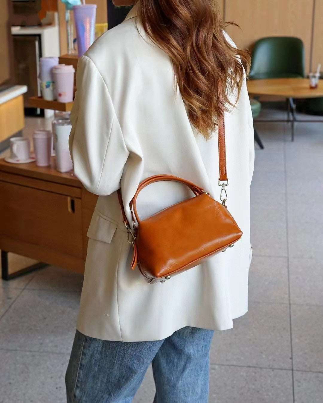 Fashionable Women's Leather Satchel Handbag - Perfect for Work, Travel & Everyday Use