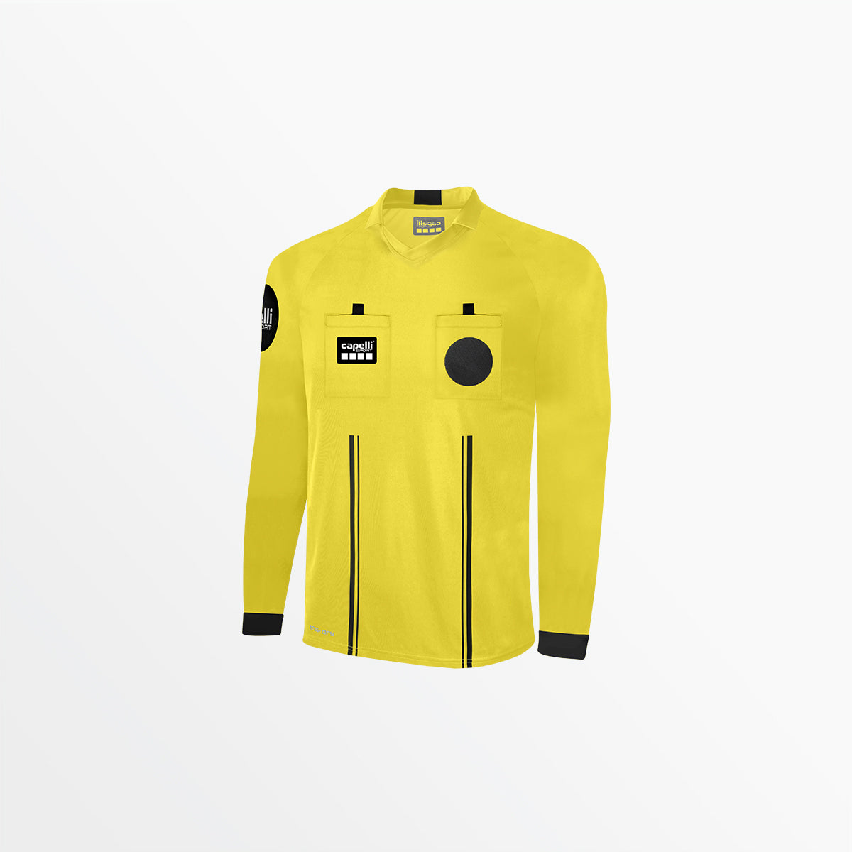 Official Referee Jersey for Men - V-Neck Long Sleeve Soccer Shirt - Perfect for Football Games, Coaching & Sports Events