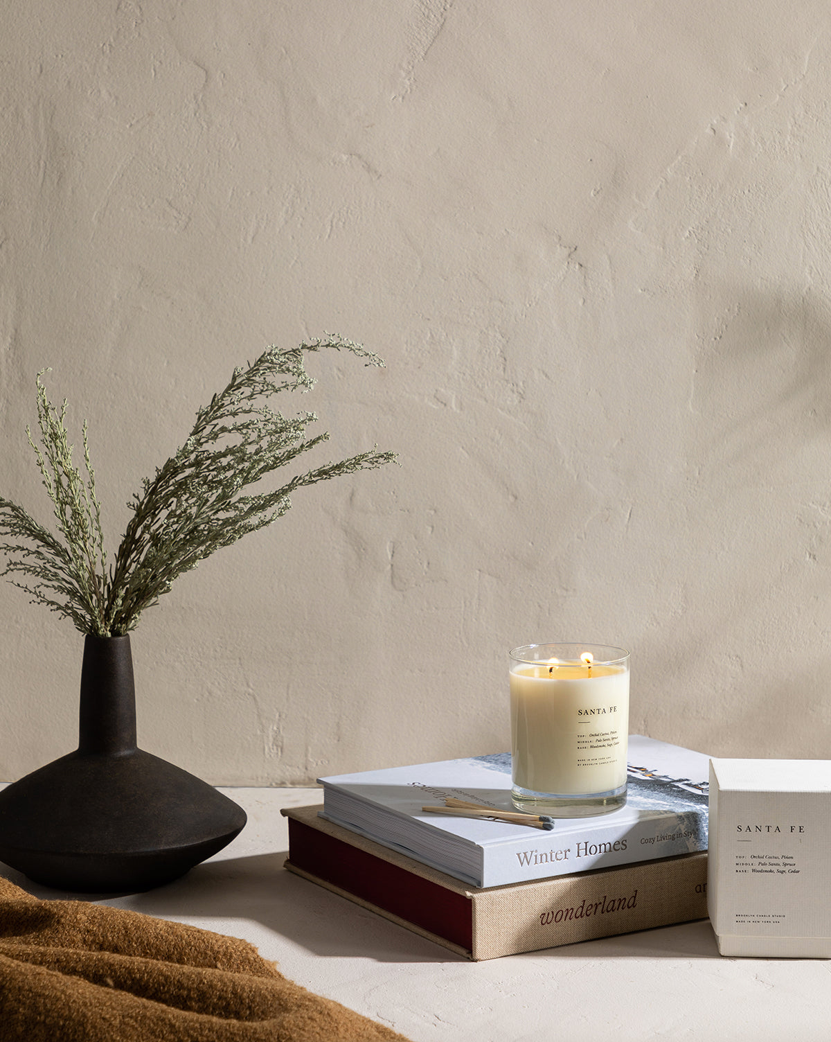 Premium Santa Fe Scented Soy Candle - Handmade in USA, Long-Lasting Fragrance for Home, Office, Yoga & Meditation Relaxation