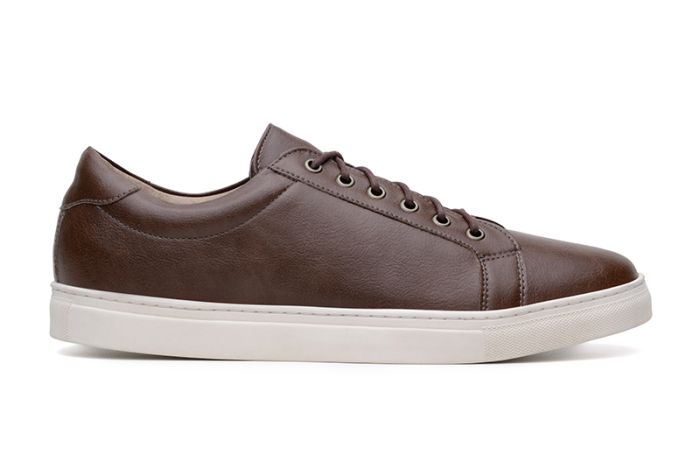 Ahimsa 772 Cognac Vegan Leather Sneakers - Eco-Friendly & Comfortable Shoes for Men & Women | Perfect for Casual Wear, Work & Travel