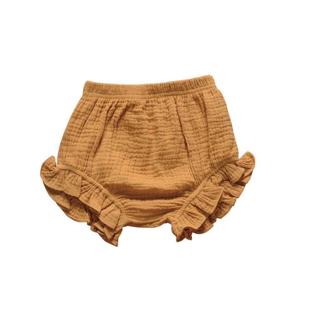 Newborn Baby Shorts Set - 3PC Cotton Linen Bloomers for Girls & Boys | Playtime & Summer Outfits