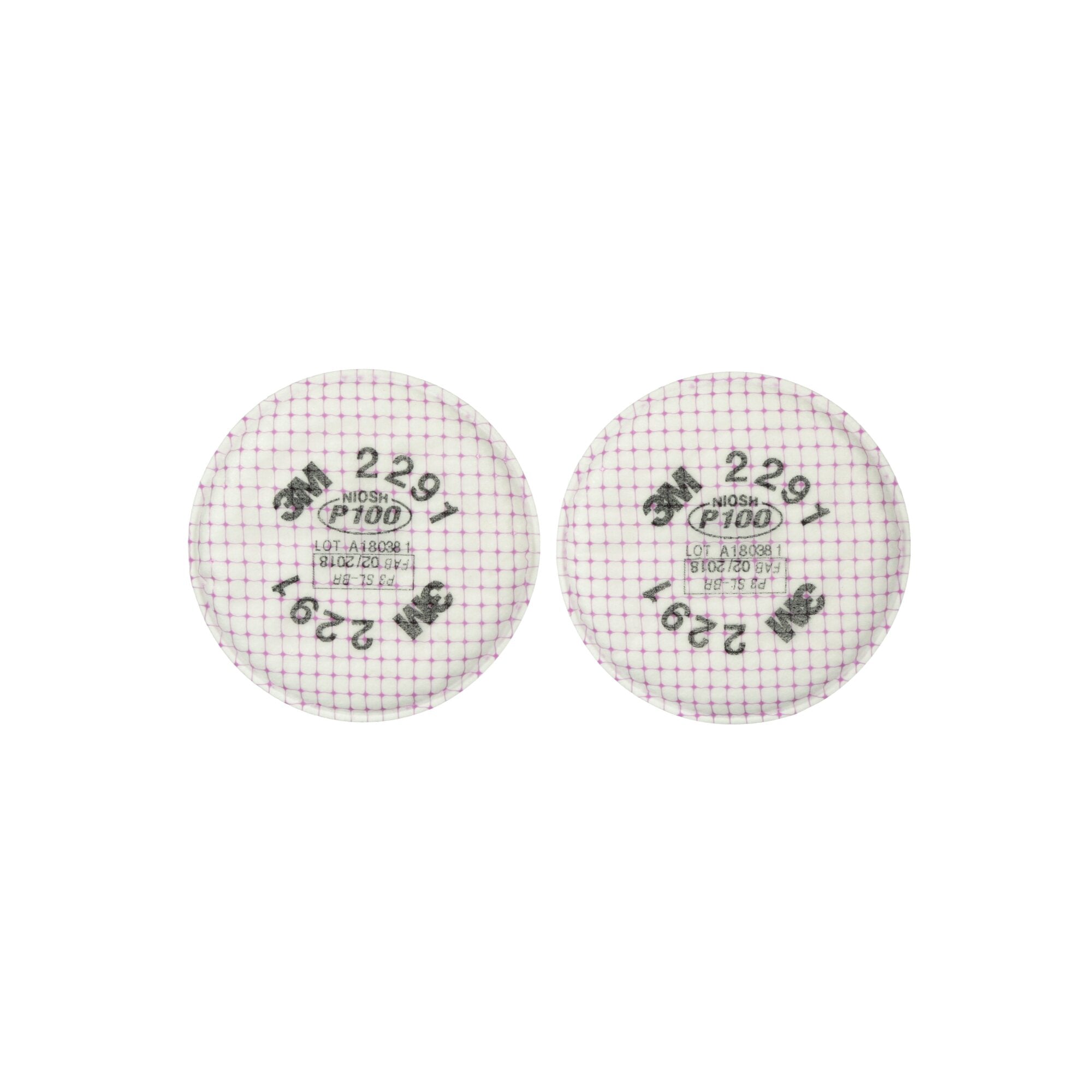 3M 2291 P100 Advanced Particulate Filter - 100 Pack/Case - Dust Mask for Woodworking, Construction & Industrial Safety