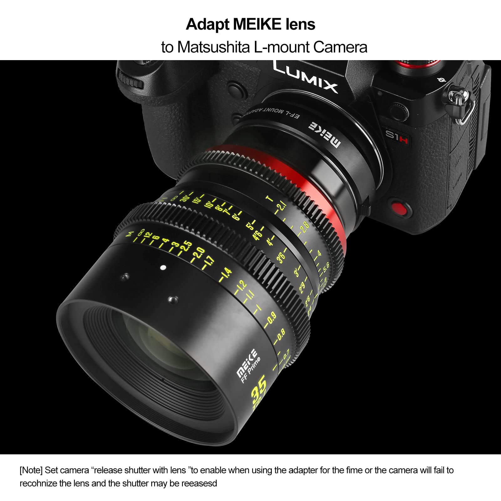 Meike MK-EFTL Metal Lens Adapter - EF to L Mount Converter for Panasonic, Sigma, Leica Mirrorless Cameras | Manual Focus Adapter for Canon EF Lenses | Perfect for Photography & Videography