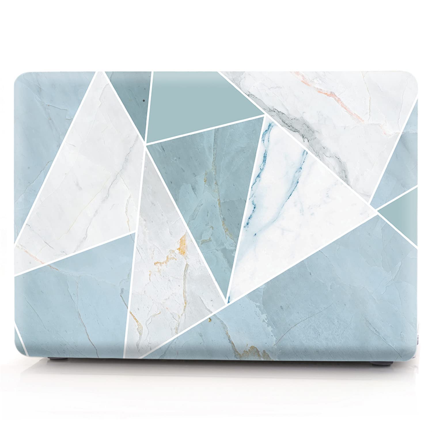 IVY Geometric Marble Hard Shell Case for MacBook Pro Retina 15 (2012-2015, Model A1398) with Keyboard Cover - Stylish Protection for Work, Travel & College