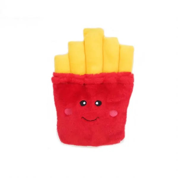 ZippyPaws NomNomz Squeaky Plush French Fries Dog Toy - Cute Interactive Puppy Chew Toy for Small & Medium Dogs - Perfect for Playtime, Training & Cuddling