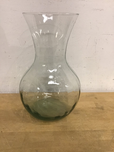 14 Inch Clear Glass Vase for Flowers - Elegant Modern Home Decor Centerpiece for Weddings, Parties & Tabletop Arrangements
