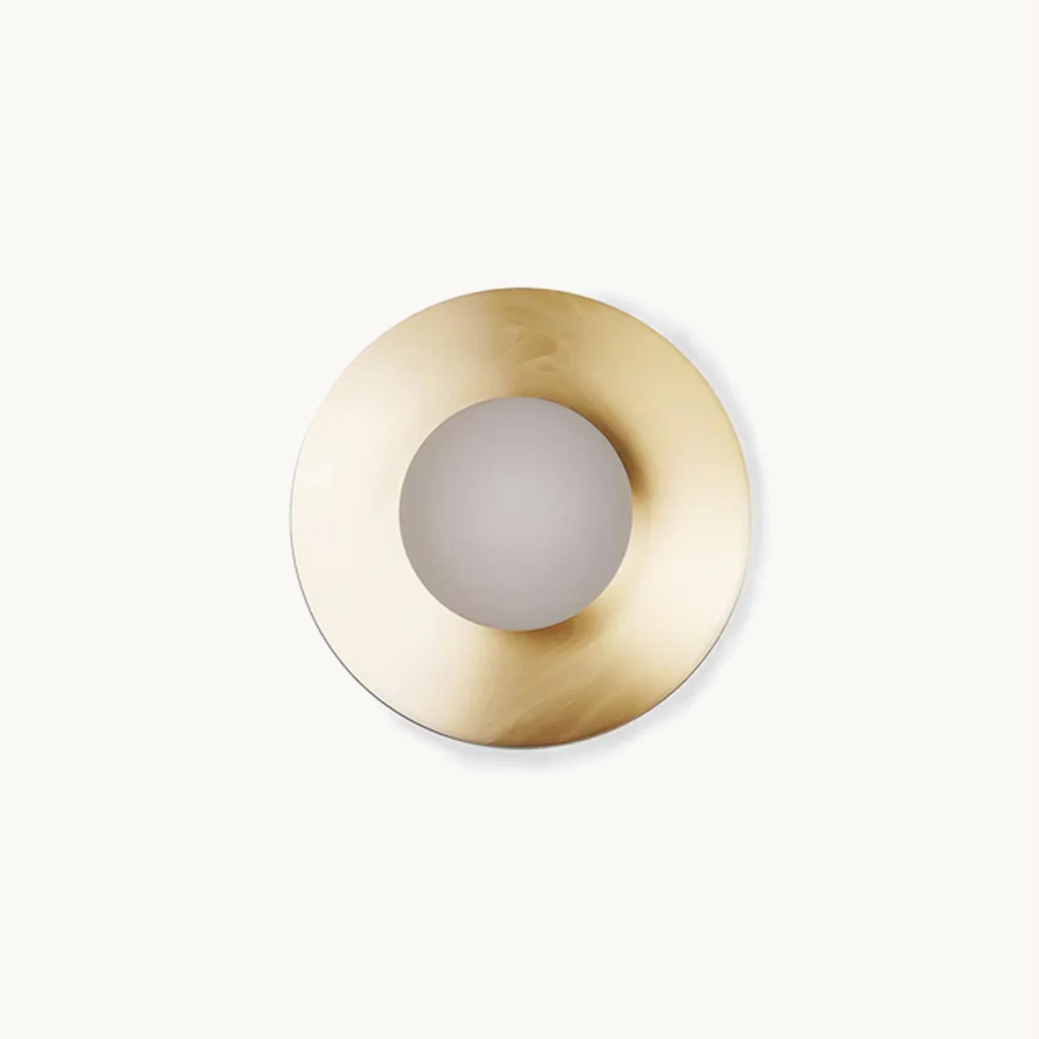 Vintage Brass Orb Wall Sconce - Modern Industrial Ceiling Light Fixture for Living Room, Bedroom, or Hallway Decor