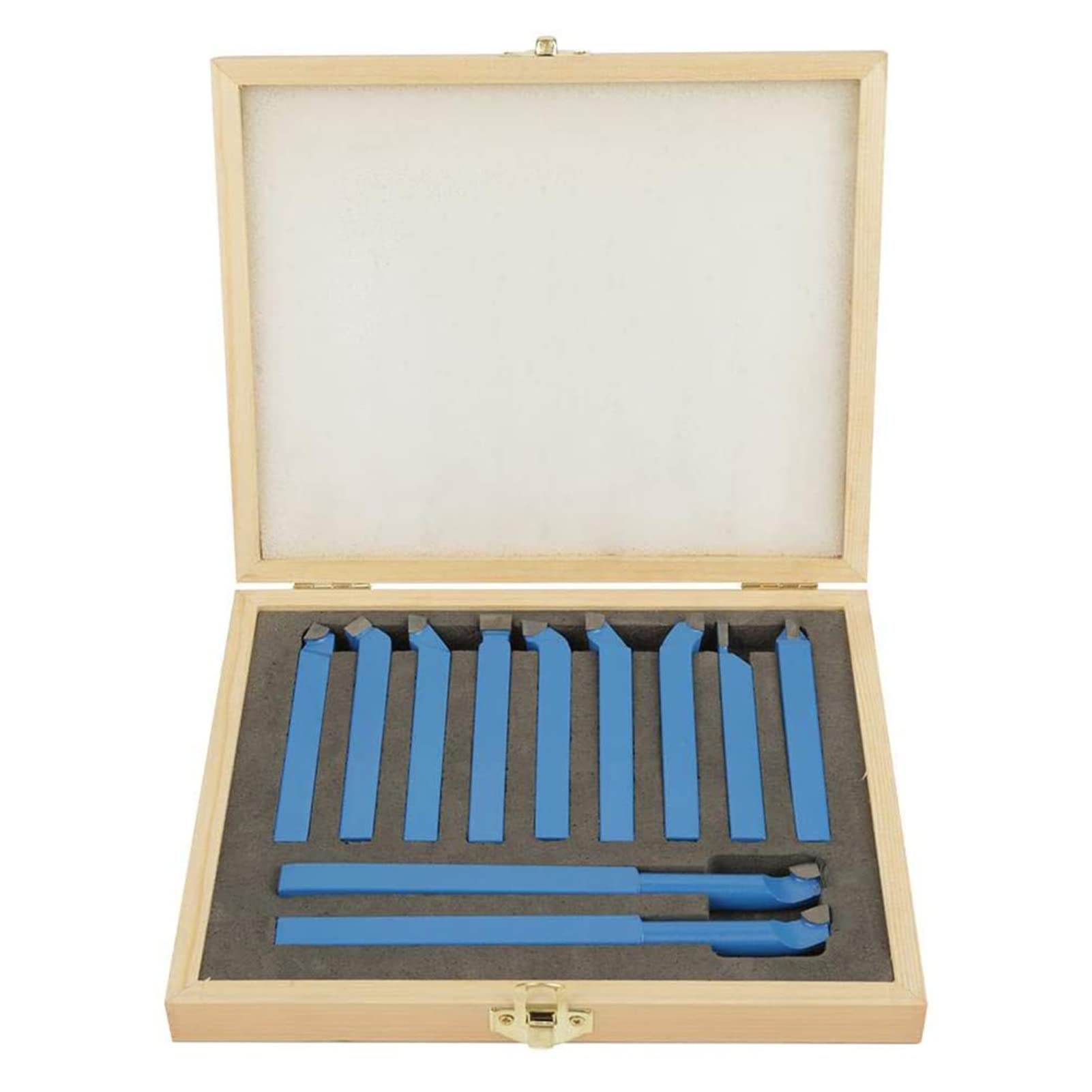 11-Piece Carbide Tipped Lathe Tool Set - High-Speed Steel Turning, Milling & Welding Bits for Metalworking - Perfect for DIY Projects, Automotive Repair & Industrial Machining