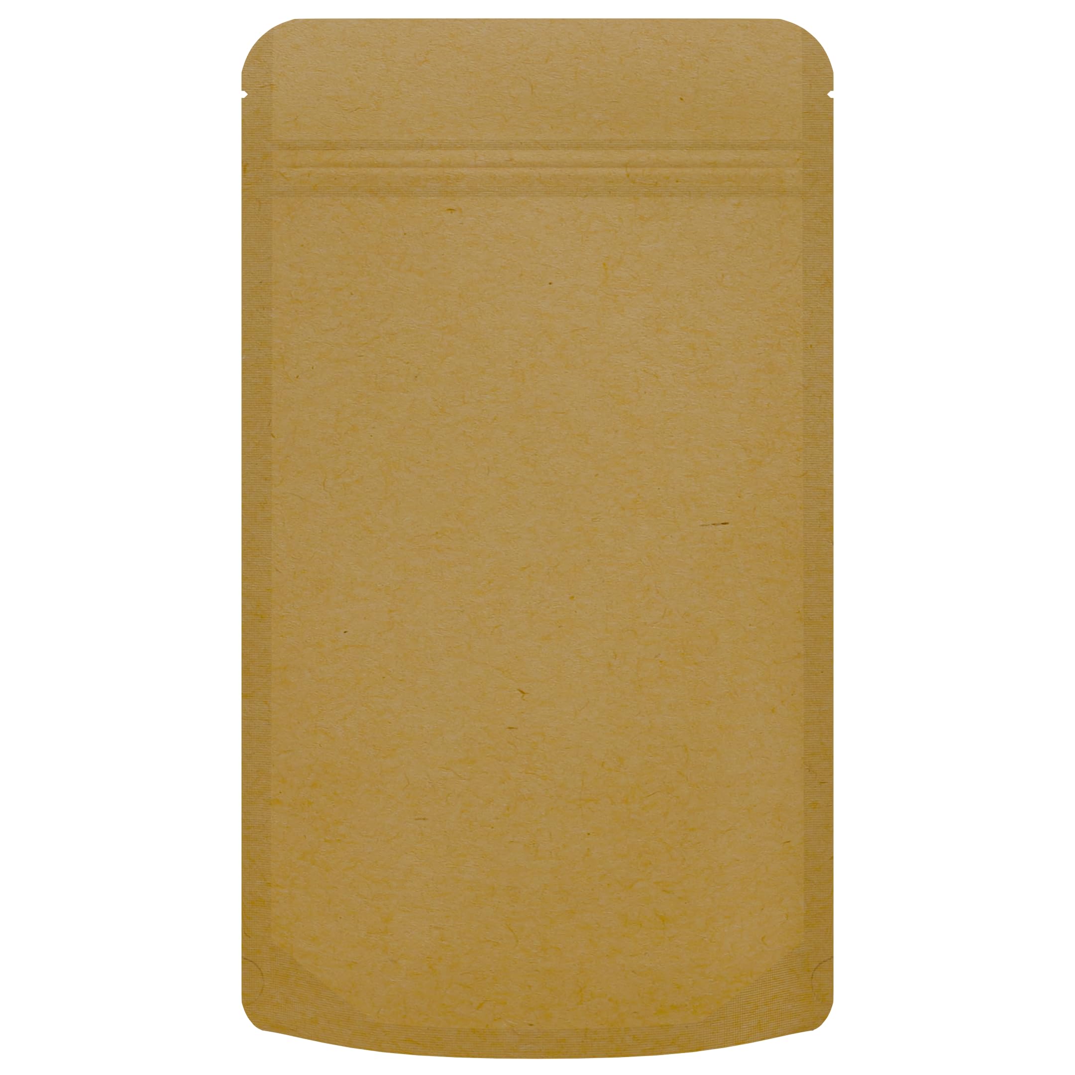 Premium Mylar Barrier Bags with Zipper & Heat Seal - 1000 Pack (Kraft/Clear, 1/2 Oz - 5