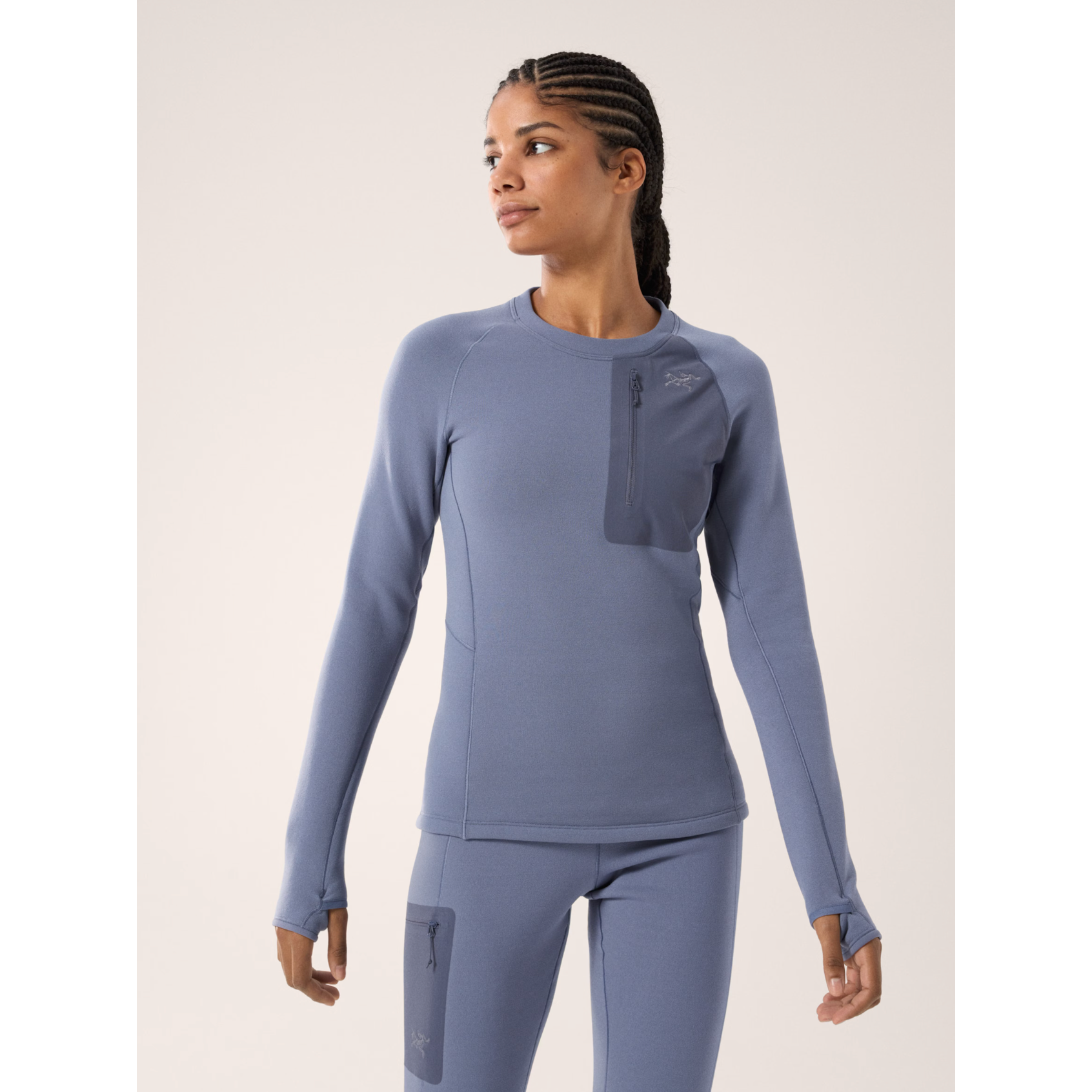 Arc'teryx Women's Kyanite Baselayer Crew Neck - Lightweight Merino Wool Thermal Top for Hiking, Skiing & Outdoor Activities