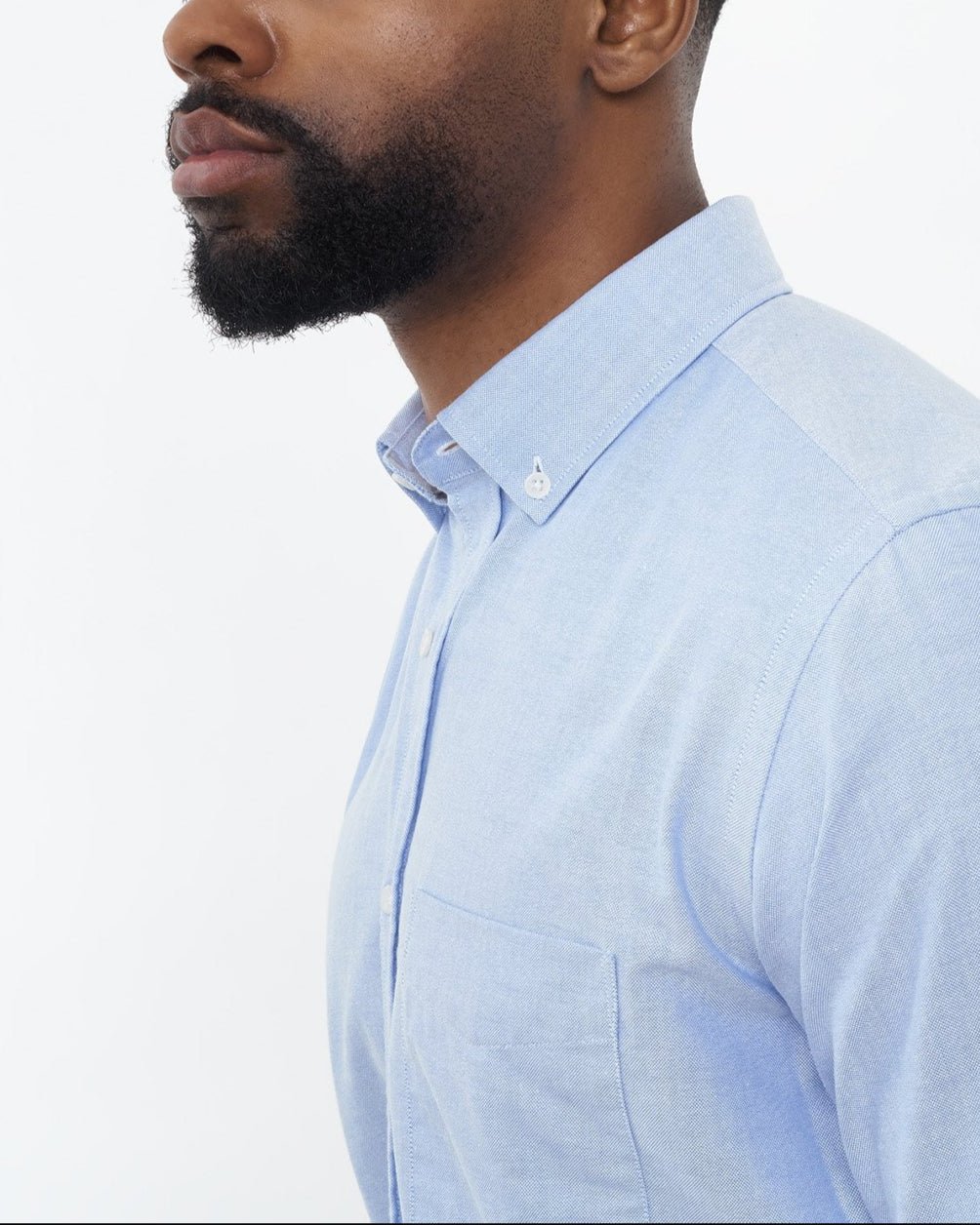 Premium Oxford Shirt for Men - Classic Blue Button-Down Dress Shirt | Business Casual & Office Wear