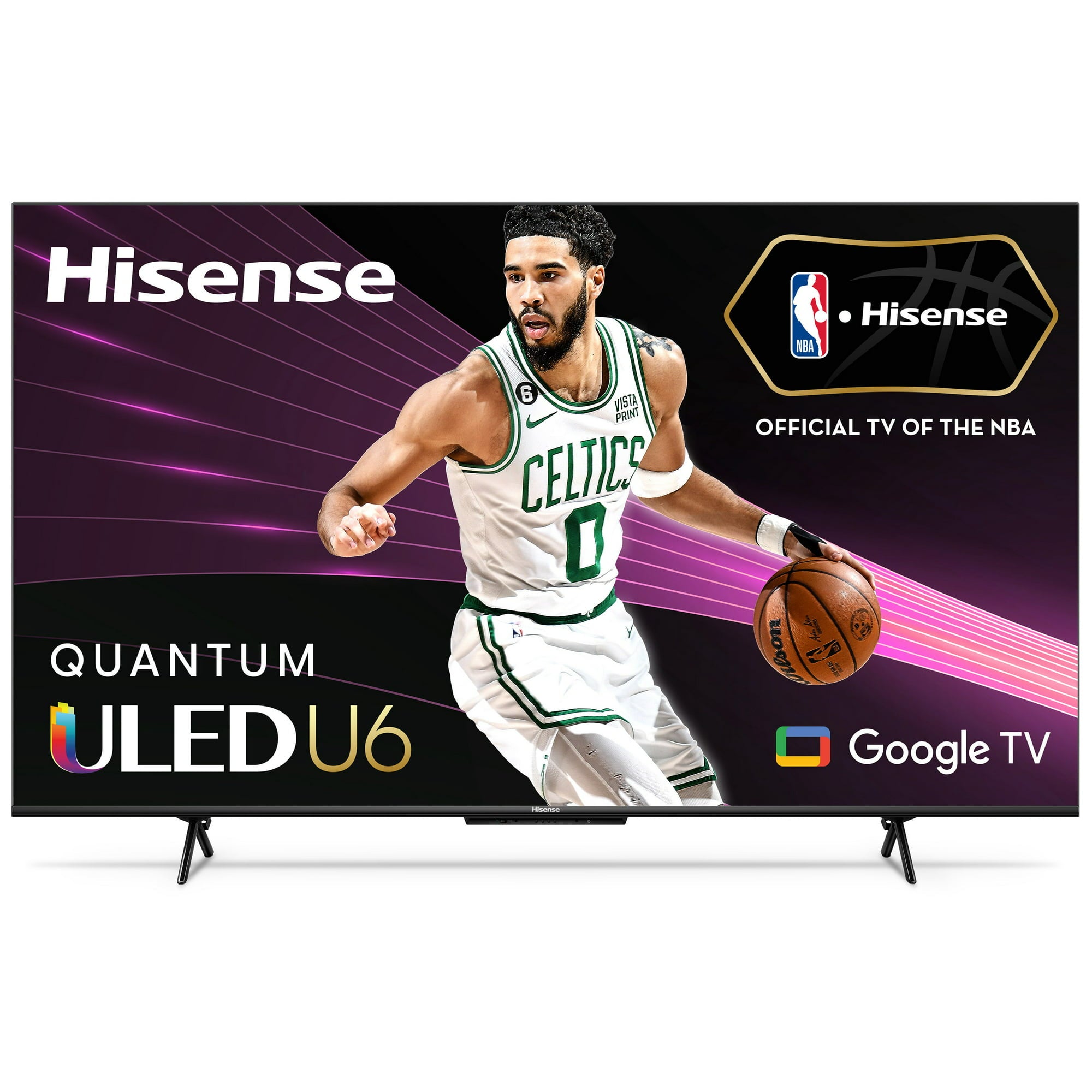 Hisense 75U6H 75-Inch ULED U6H Series Quantum Dot QLED 4K UHD Smart Google TV with Dolby Vision - Perfect for Home Theater, Gaming & Streaming Entertainment