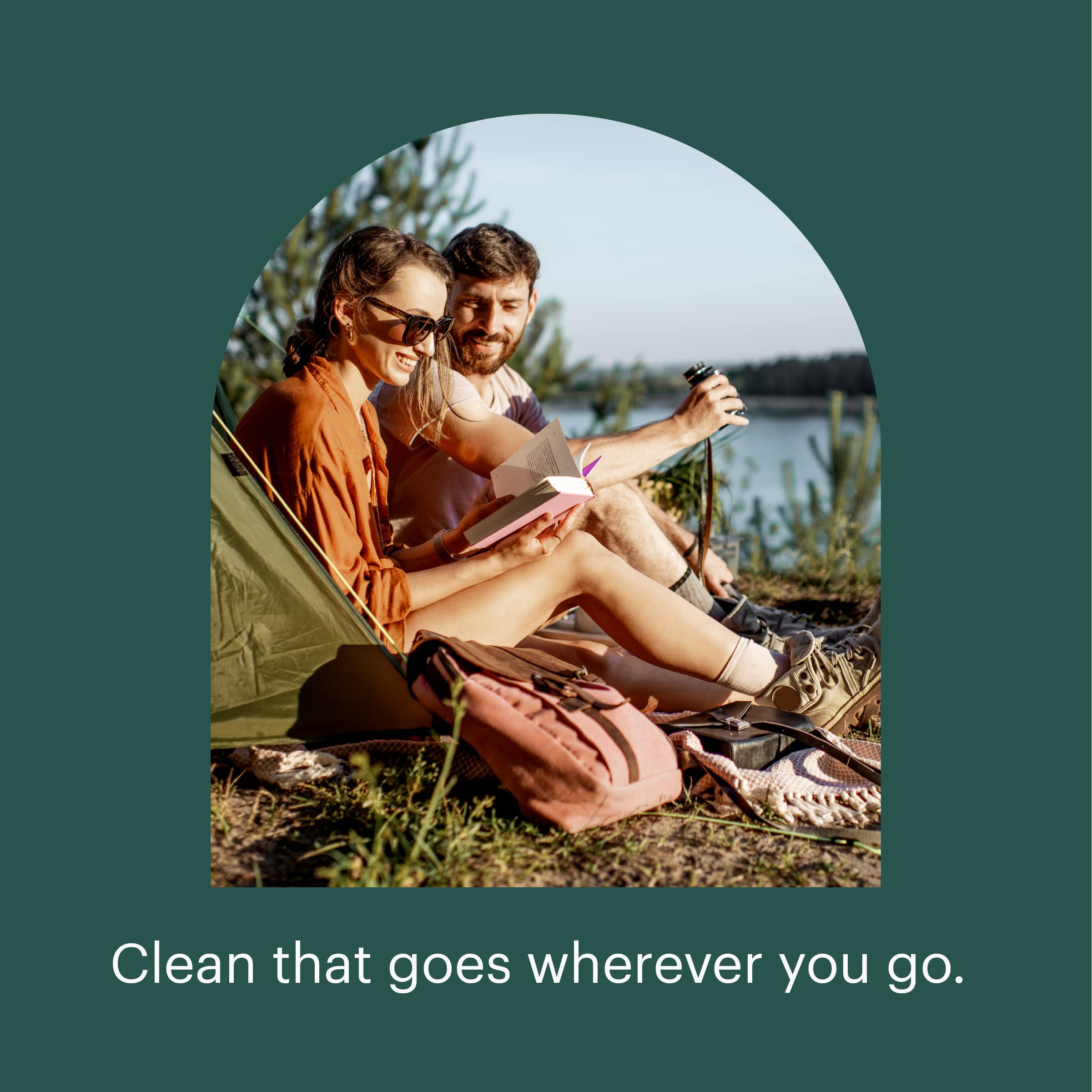 Brondell GoSpa Advanced Travel Bidet with Pop-Up Nozzle System - Compact Portable Bidet with 400mL Water Tank & Discreet Travel Bag - Perfect for Camping, Road Trips & Hygiene On The Go - Pink