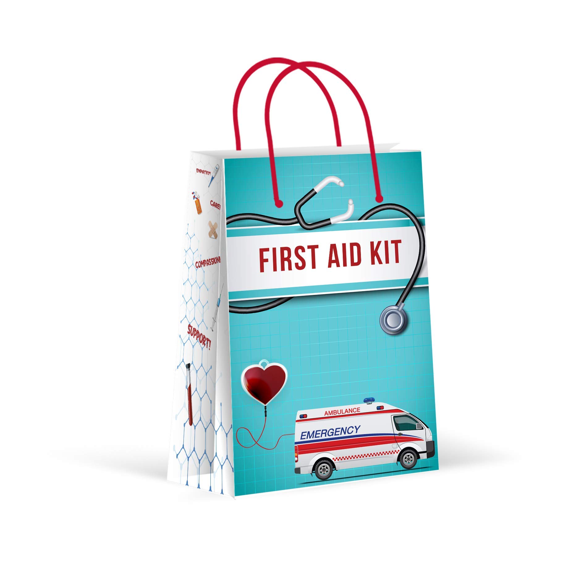 Premium Medical Party Favor Bags - 12 Pack Doctor & Nurse Gift Bags for Healthcare Celebrations, Graduations, and Themed Events - Treat Bags, Goodie Bags, Decorations for Medical Professionals