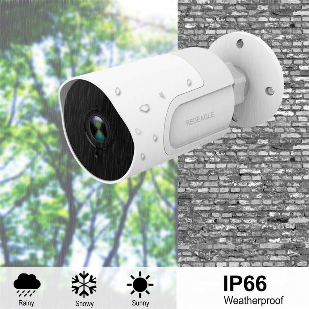 DMNSDD 1080P Outdoor Security Camera with WiFi, Two-Way Audio & Motion Detection - Tuya Smart Life Compatible Wireless IP Camera for Home Surveillance (Ideal for Monitoring Front Yard, Backyard & Driveway)