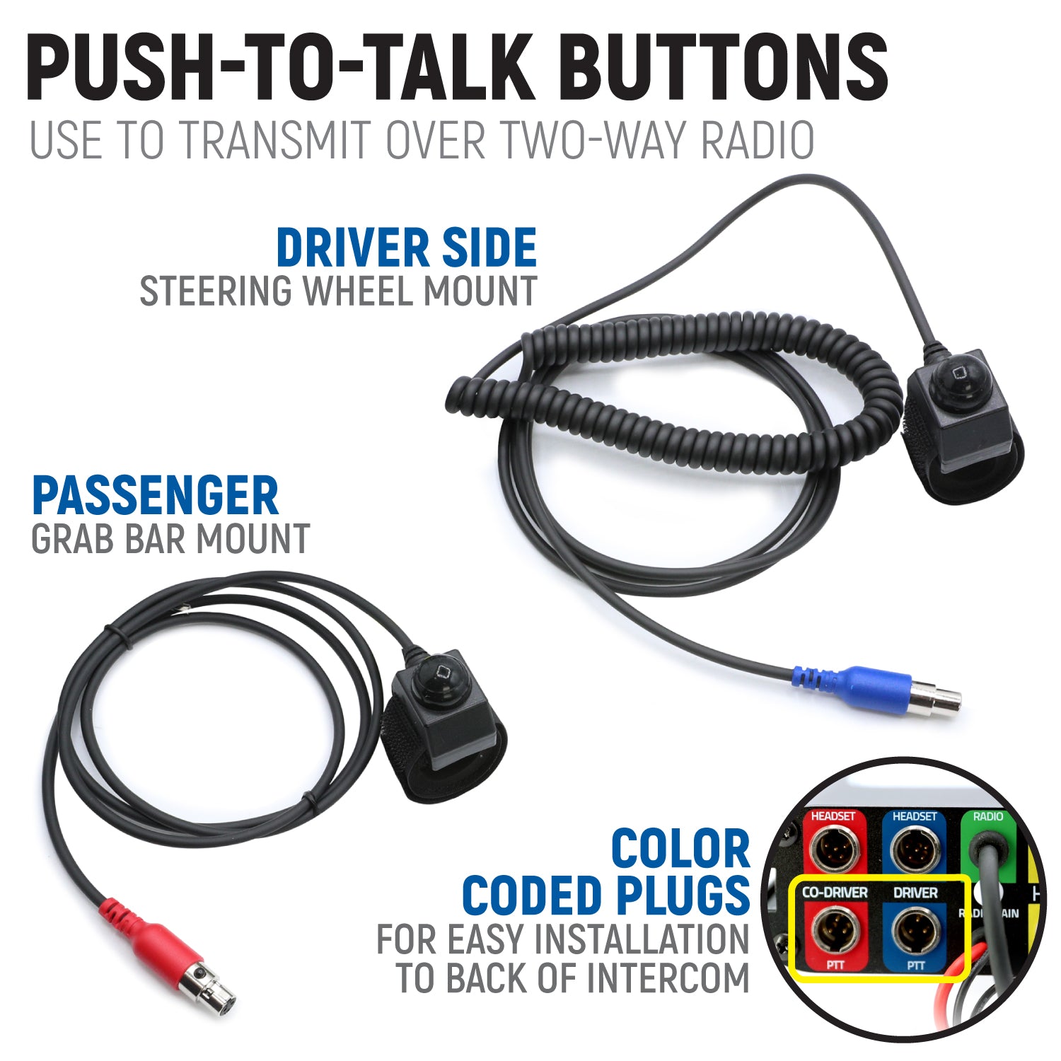 Polaris RZR XP Complete Communication Kit with Bluetooth Intercom & 2-Way Radio - Off-Road Vehicle Communication System for UTV & ATV Riders