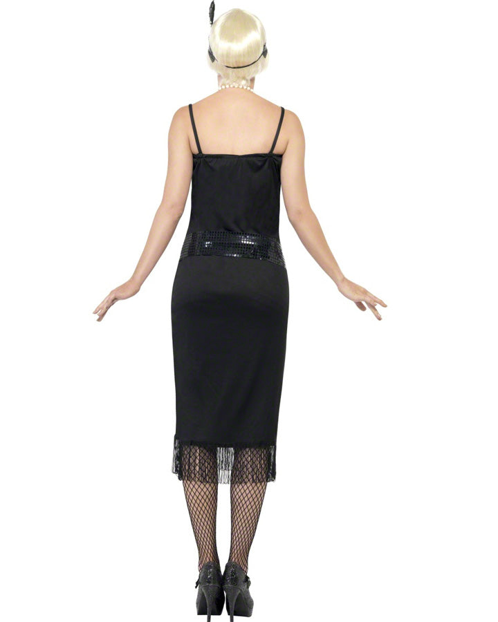 1920s Black Flapper Dress for Women - Vintage Gatsby Party Costume - Perfect for Halloween, Roaring 20s Theme Parties & Jazz Age Events