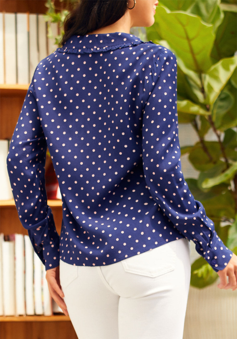 Starlet Power Button Down Top - Women's Stylish Casual Shirt for Work & Everyday Wear | Perfect for Office, Outings & Layering