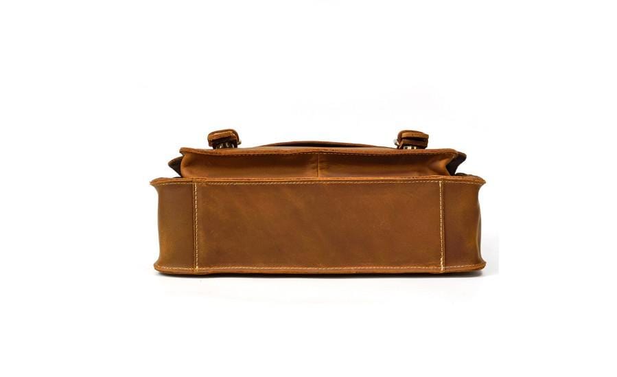 Premium Genuine Leather Shoulder Bag for Men & Women - Stylish Satchel Messenger Bag for Work, Travel & Everyday Use