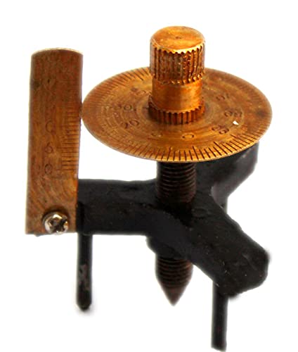 Labworld Brass Coated Single Disc Spherometer - Precision Measuring Instrument for Optics, Labs & Students | Ideal for Lens Curvature Measurement in Optical Shops & Physics Labs