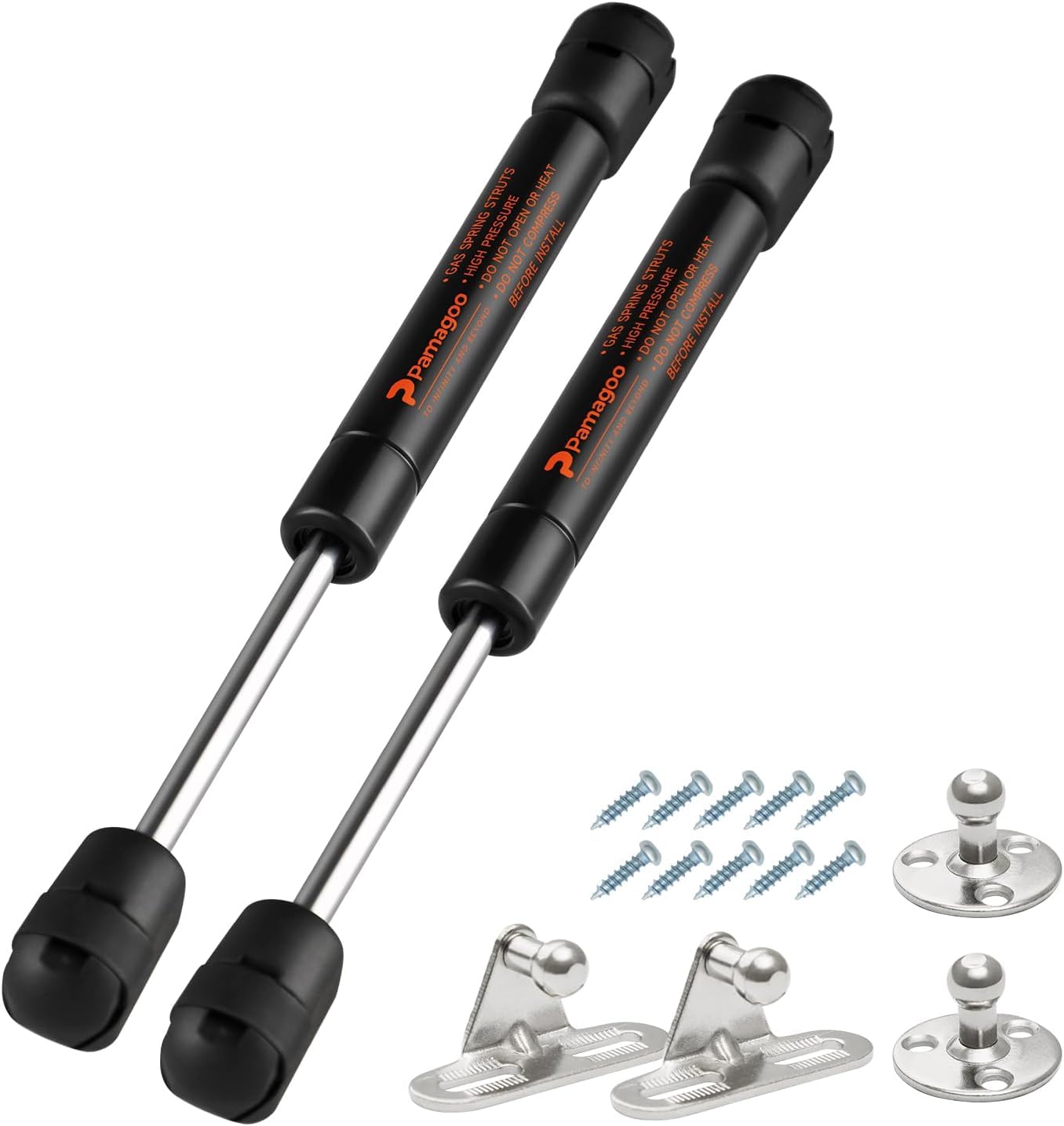 10 Inch 40 Lbs 178N Gas Struts (2PCS) - Heavy Duty Lift Supports for Truck Tool Box, Boat Compartment, RV Cabinet & Storage Lids - Durable Shock Absorbers for Weatherguard Aluminum Pickup Toy Box & Spring Applications