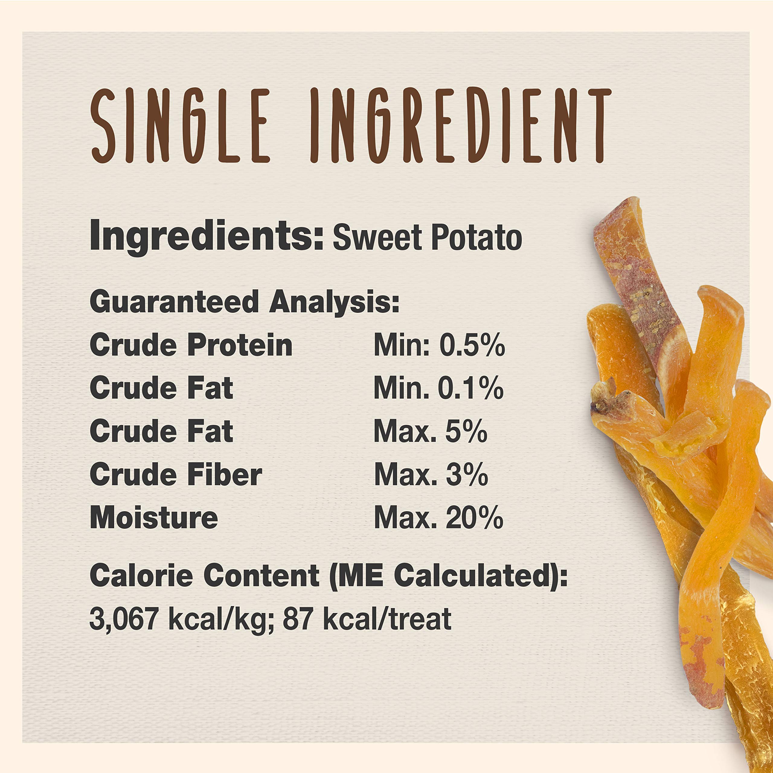 Cadet Gourmet Sweet Potato Steak Fries - All Natural Single Ingredient Dog Treats for Small & Large Breeds - Healthy Chewy Snacks - 1 Pound - Perfect for Training Rewards & Dental Health