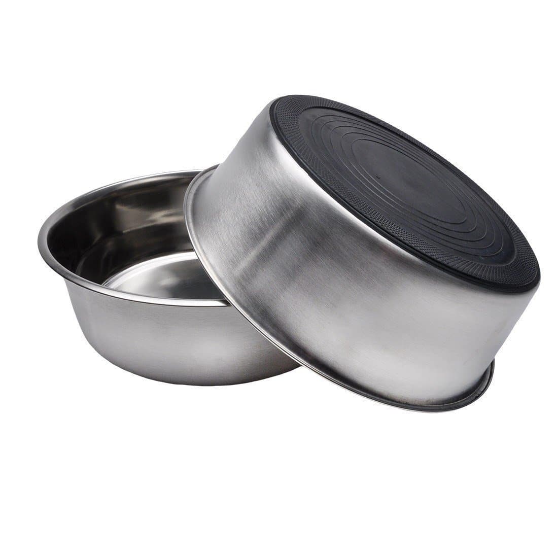 Stainless Steel Heavy Duty Plates with Non-Slip Base - Perfect for Restaurants, Catering & Home Kitchen Use