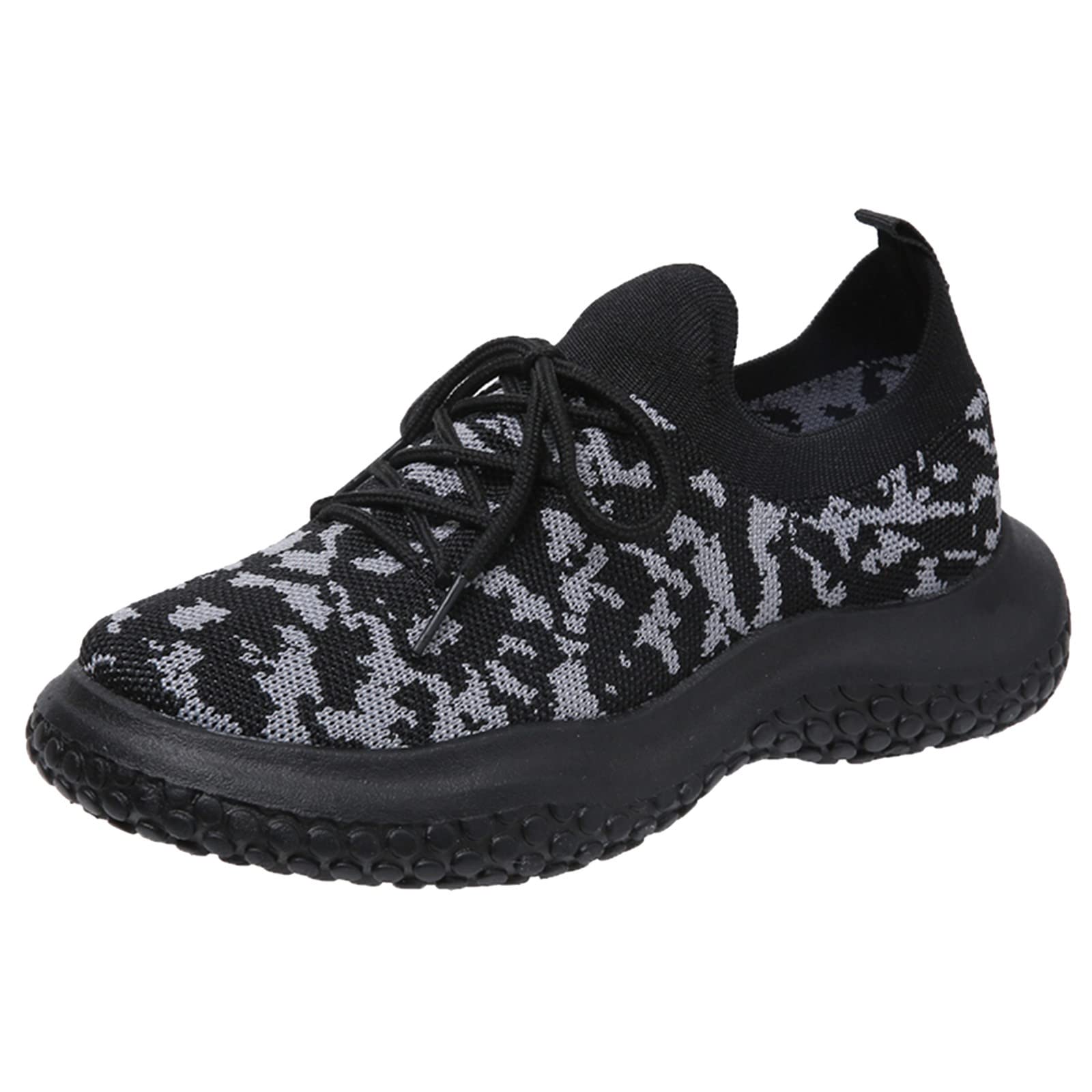Women's Fashion Sneakers - Breathable Mesh Summer Sneakers with Thick Sole for Comfort | Lace Up Casual Shoes for Walking, Running & Daily Wear