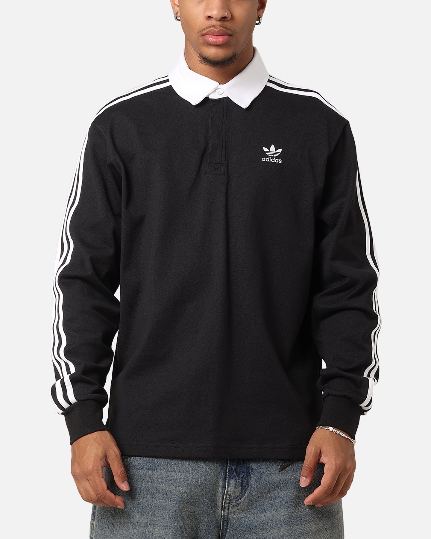 Adidas Men's Rugby Polo Shirt - Breathable Performance Shirt for Rugby & Casual Wear - Black Athletic Top for Sports & Everyday Outfits