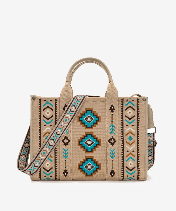 Montana West Aztec Retro Arrows Print Dual Sided Large Tote Bag for Women - Stylish Beach Tote, Work Bag & Everyday Carry Purse
