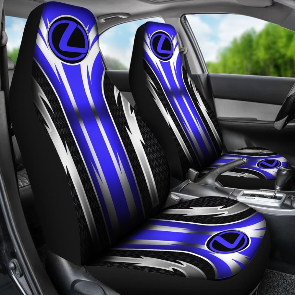 Premium 2-Piece Front Lexus Seat Covers - Blue (Part #144627) | Universal Fit for Most Lexus Models | Perfect for Car Protection & Style Enhancement