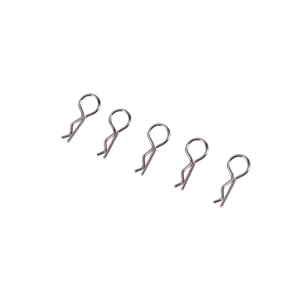 100PCS Universal RC Body Clips - Stainless Steel R Clips for 1/10 RC Cars, Trucks & Buggies - Compatible with HSP, Redcat, HPI Models - Durable Shell Replacement Parts for Off-Road Racing & RC Hobby Enthusiasts