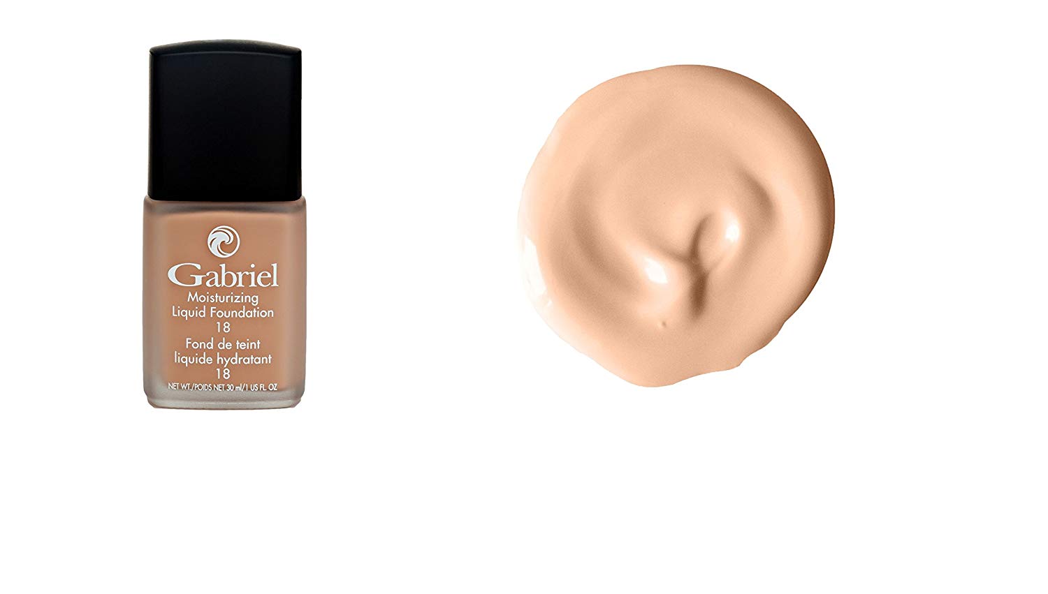 Gabriel Organics True Beige Liquid Foundation - Hydrating, Buildable Coverage for Flawless Skin | Perfect for Daily Wear & Special Occasions