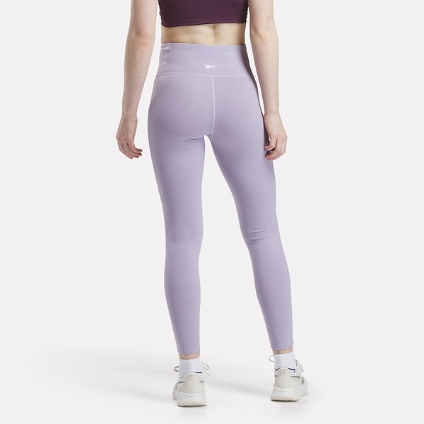 Reebok Women's Lux High Rise Purple Tight Leggings - Workout, Yoga & Running - Comfortable & Stylish Activewear