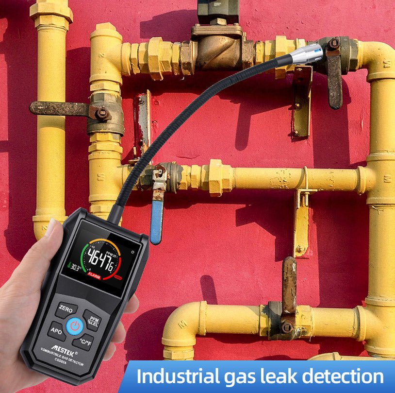 Portable Combustible Gas Leak Detector - Natural Gas, Propane, Methane Detector for Home & Industrial Safety | Ideal for Kitchens, Garages, Labs & HVAC Systems