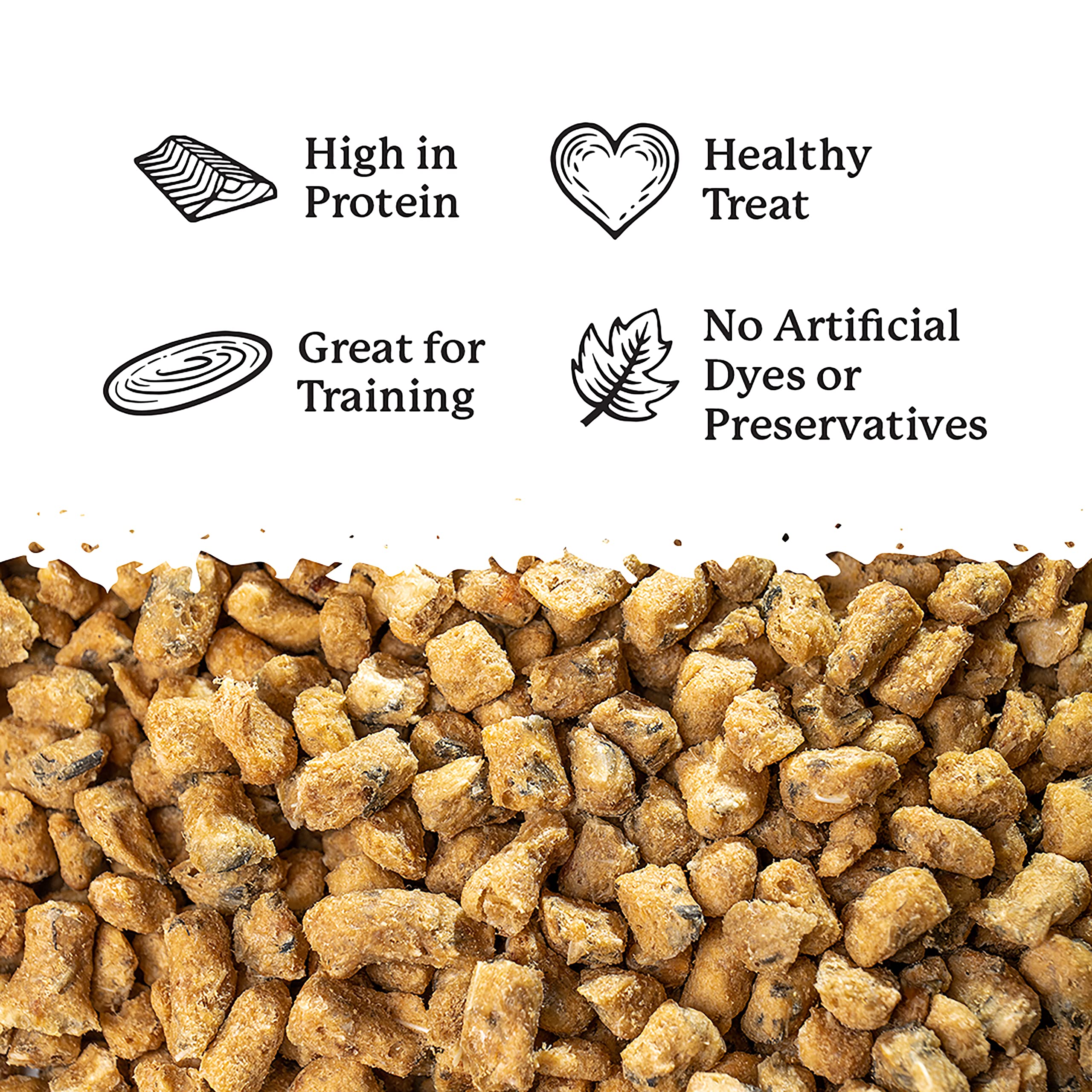 Premium Freeze-Dried Wild Alaskan Salmon Dog Treats - All-Natural Training Rewards with Real Salmon Meat - 7oz Pack of 3 - Perfect for Obedience Training & Healthy Snacking