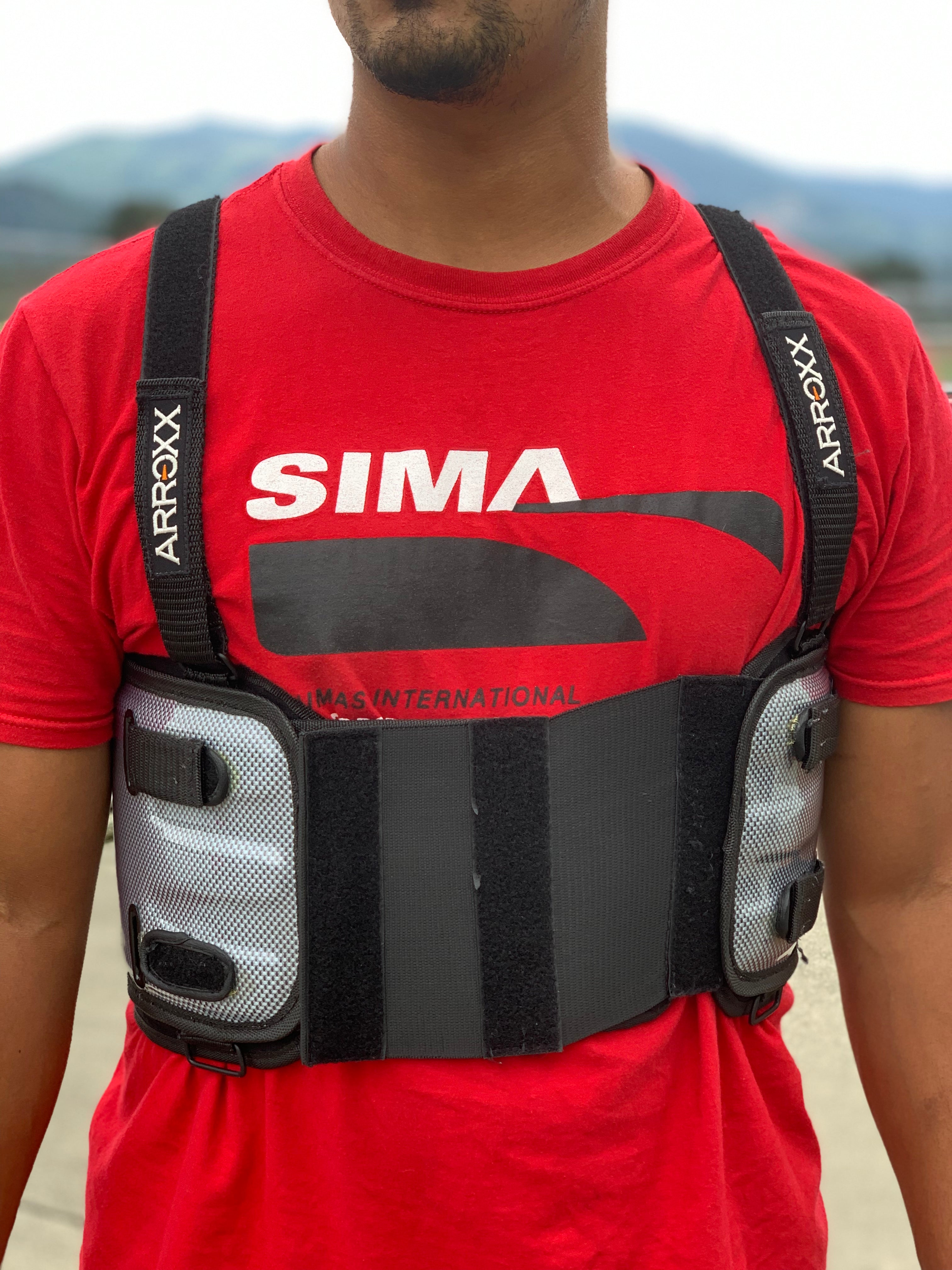 Arroxx TopQ Rib Protector - High-Quality Chest & Abdomen Guard for MMA, Boxing & Martial Arts - Perfect for Training & Competition Protection