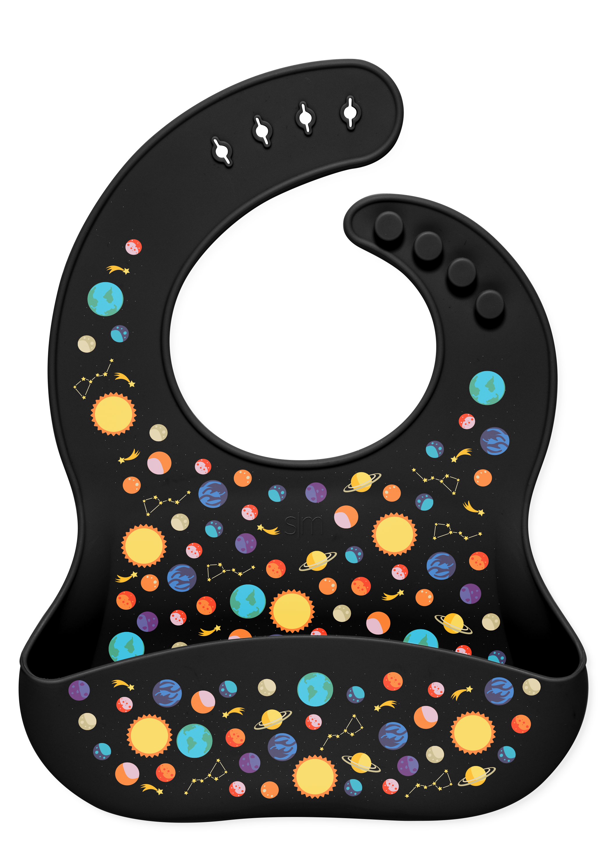 Bennett Silicone Baby Bib - Waterproof, Adjustable & Easy to Clean for Messy Eaters - Perfect for Feeding, Travel & Daycare Use