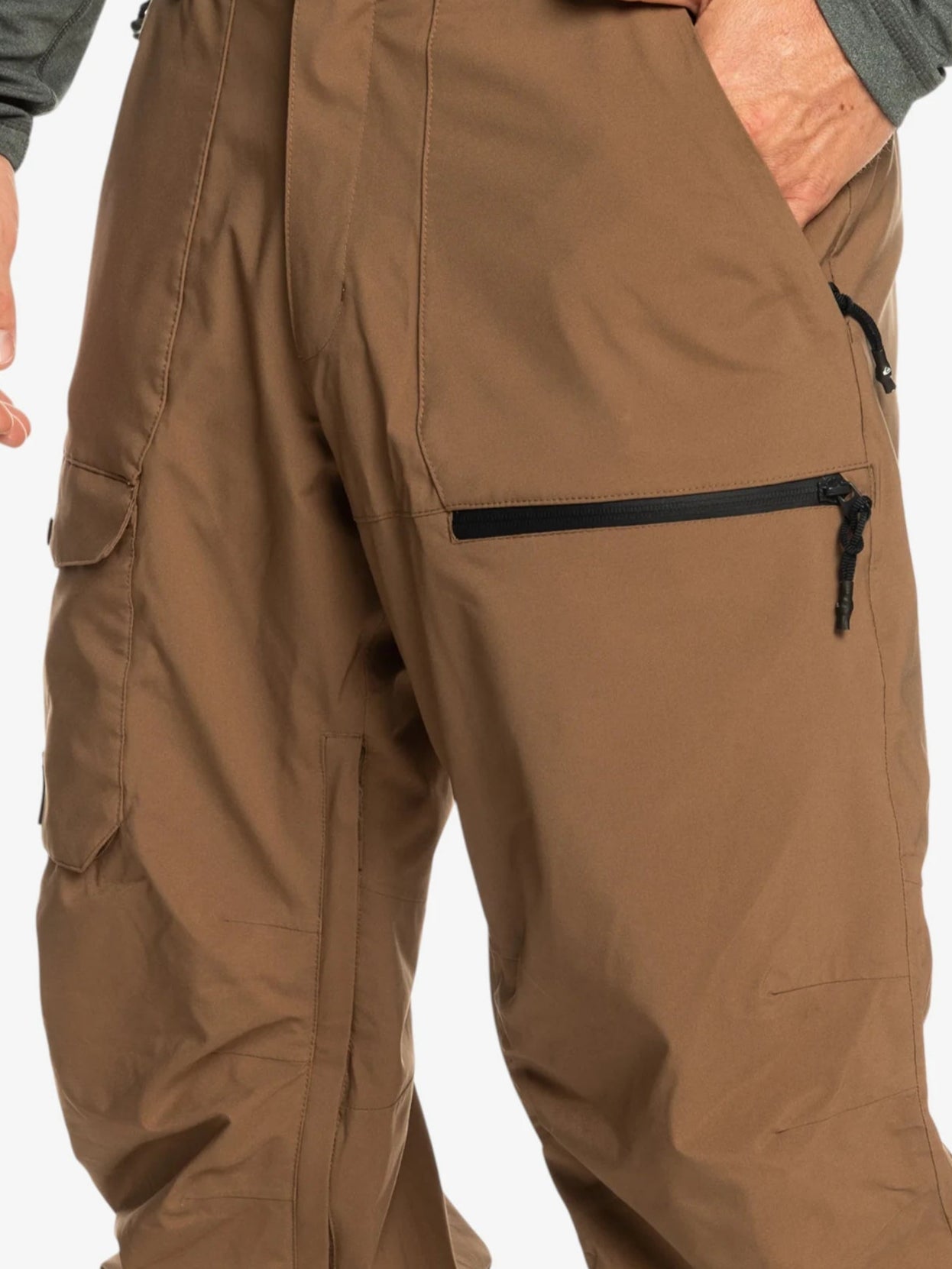Quiksilver Men's Snow Utility Pants - Brown | Waterproof Snowboard & Ski Pants for Winter Sports & Outdoor Activities