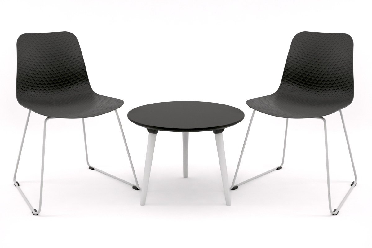 Modern Talent Coffee Table 2.0 - Sleek Black Glass Top Living Room Furniture for Small Spaces | Perfect for Apartments, Dorms & Cozy Home Decor