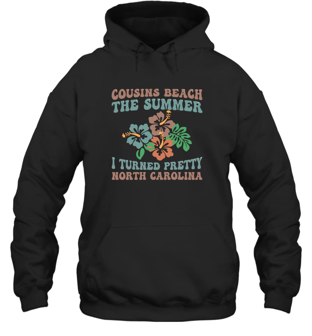 Cousins Beach Summer I Turned Pretty T-Shirt - Vintage Inspired Casual Tee for Women | Perfect for Beach Vacations, Summer Outings & Relaxing Weekends