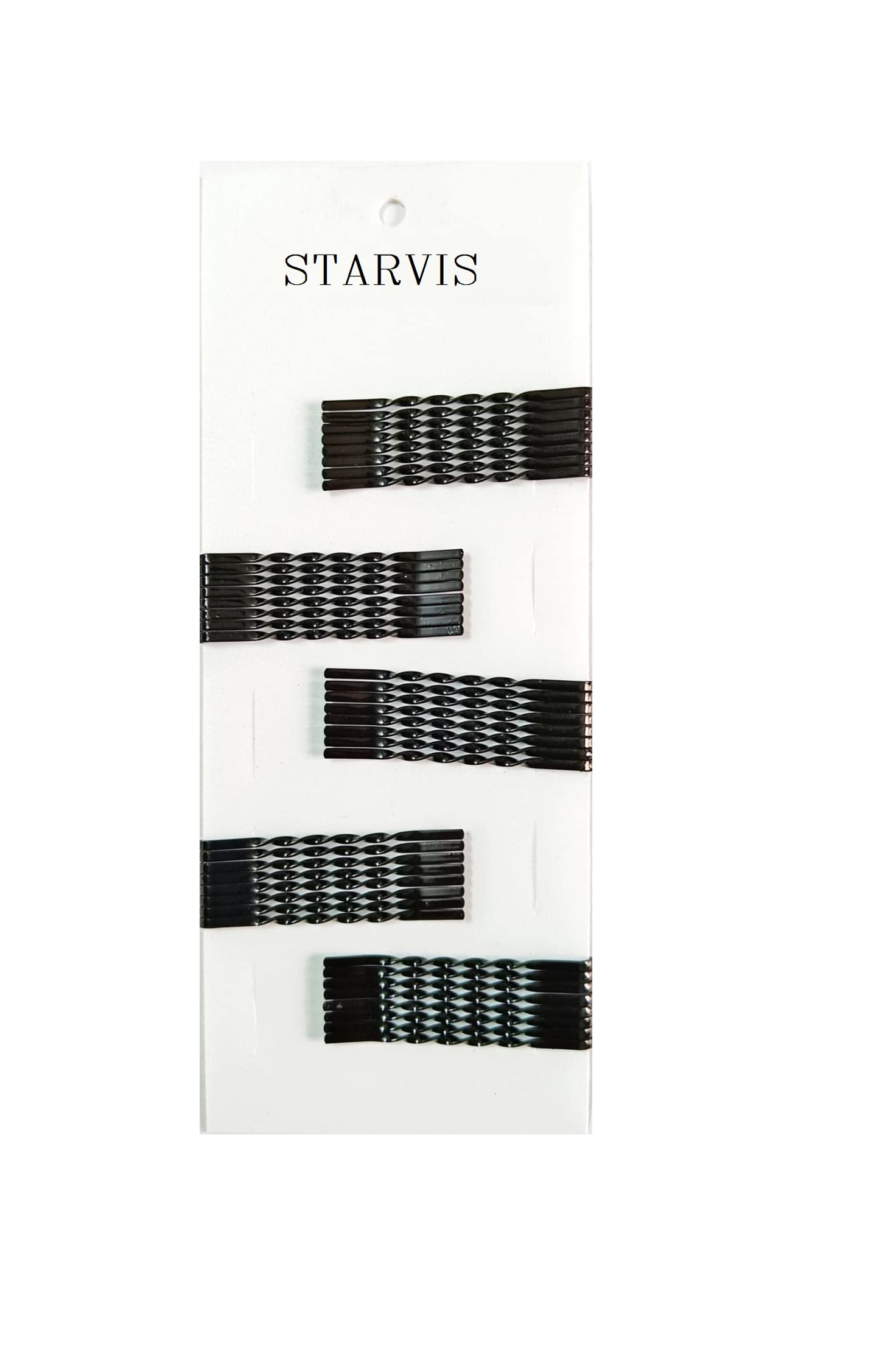 Starvis Black Bobby Metal Hair Pins for Women & Girls - 40pcs Stylish Bob Hairpins for Hairstyling, Hair Styling Accessories & Clips - Perfect for Updos, Braids, Bun Hairstyles & Everyday Use