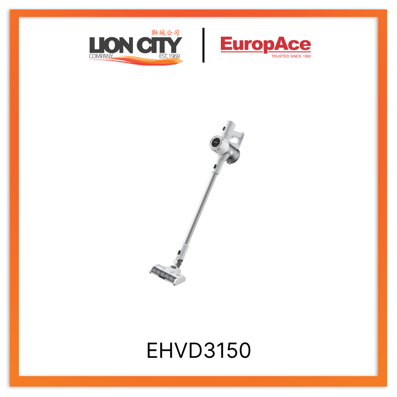 Europace EHVD3150 15,000 KPA Handheld Vacuum Cleaner - Powerful Portable Carpet & Car Detailing Tool for Home, Auto & Pet Hair Removal